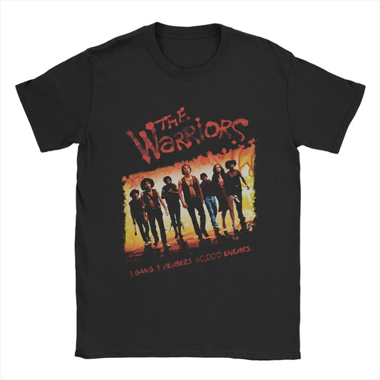 Novelty The Warriors One Gang T-Shirt for Men Crewneck Pure Cotton T Shirts Short Sleeve Tees Graphic Tops