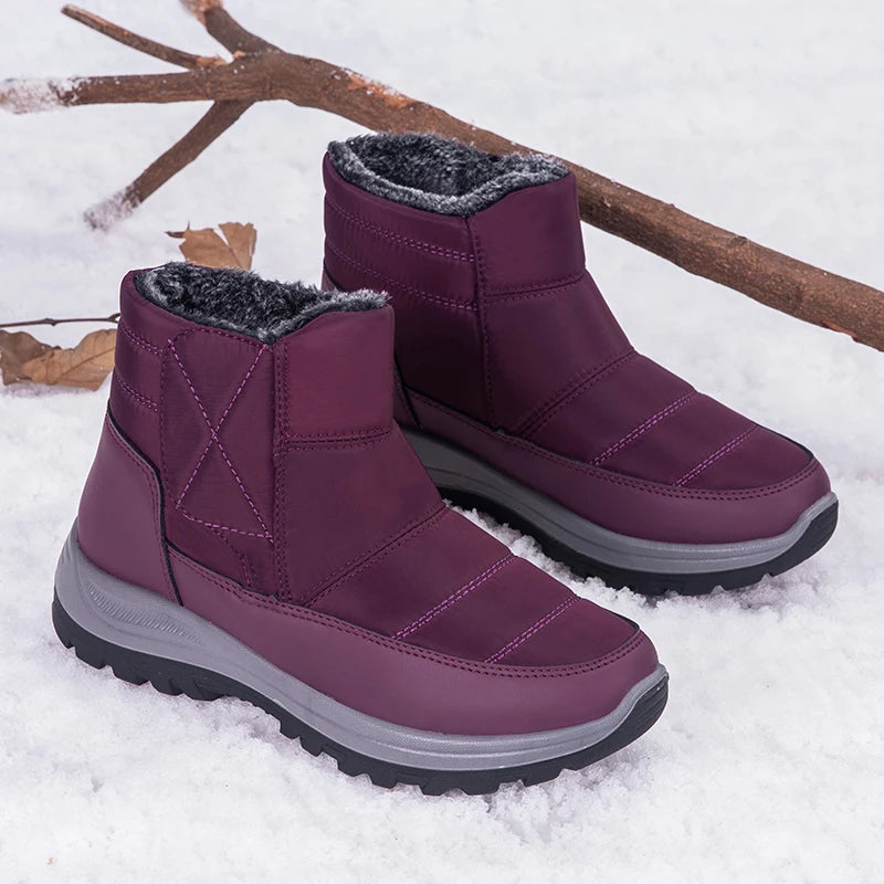 New Winter Men's Boots Snow Boots Thicken Warm Plush Waterproof Non-slip Outdoor Casual Ankle Boots Size 36-46 Men Cotton Shoes