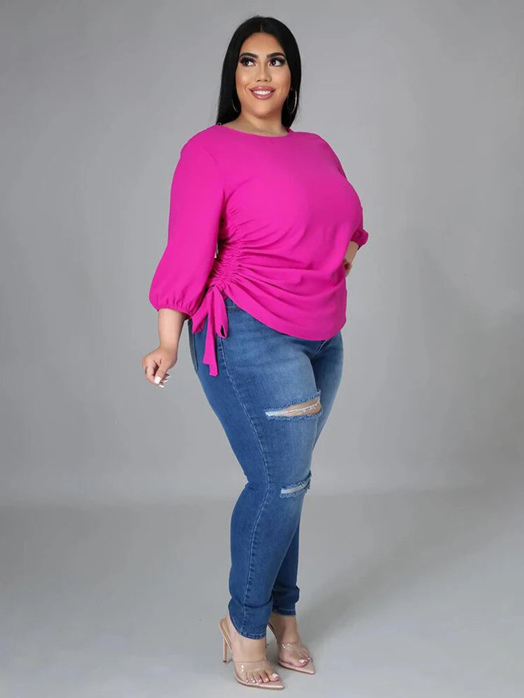 Ladies Tops Long Sleeve Female Clothing Large Size Fashion Woman Blouses 2022 Plus Size Blouses Wholesale Bulk Dropshipping