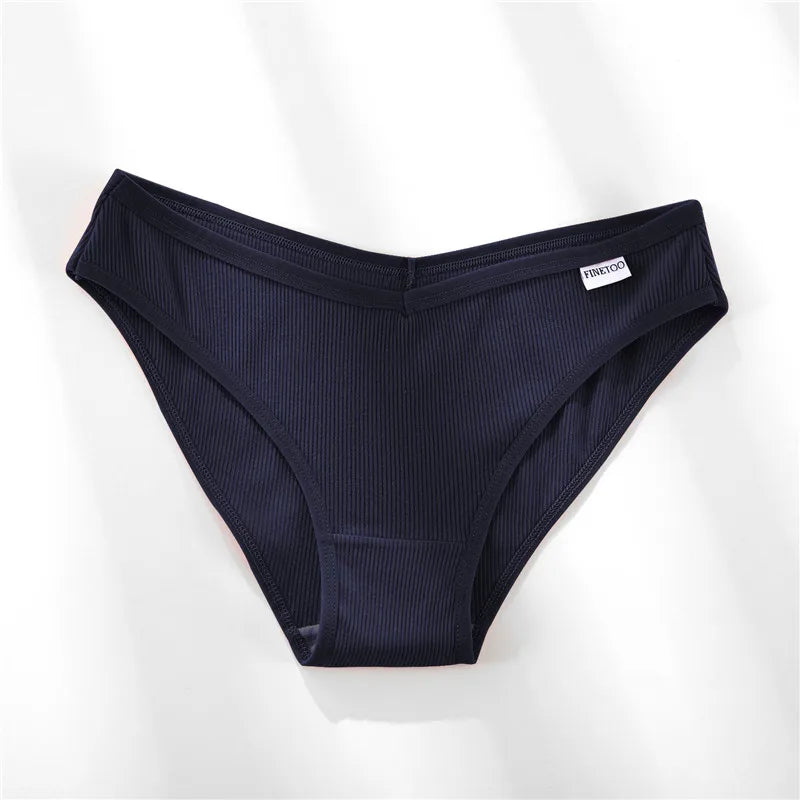5PCS Women Cotton M-4XL Panties Briefs Female Sexy V Wasit Underwear Ladies Underpants Pantys Girls Plus Size Intimates Lingerie