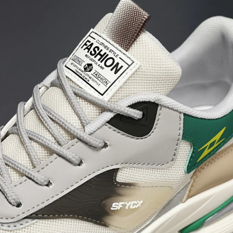Fashion Men's Shoes Non Slip Platform Shoes Lace Up Mesh Outdoor Man Running Shoes High Quality Breathable Men Sneakers New 2025