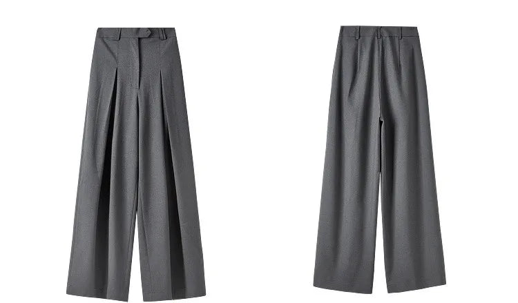 SENTUBILA Women Wide Leg Pants Office Lady Work Wear Trouser 2026 Spring Fashion Elegant Commute Full-length Pants 133K51993