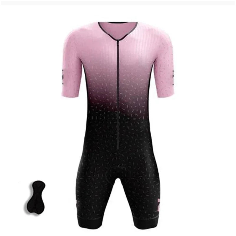 Wholesale Man's Custom Team Cycling Clothing Design Professional Cycling Jersey Triathlon Jumpsuit ,  Running  Clothing Jumpsuit