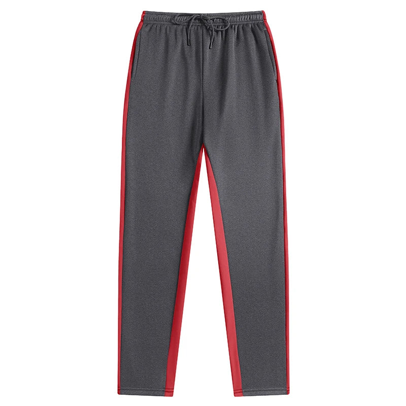 Mens Athletic Workout Running Jogging Sweatpants Fall Winter Warm Cozy Joggers Pants Colorblock Patchwork Trousers Activewear