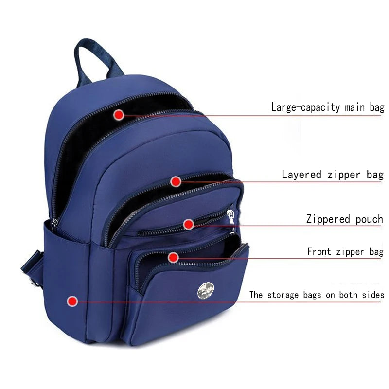 Neutral Style Men's and Women's Nylon Double-Shoulder Bag Suitable for Business Trips Multiple Colors Available.