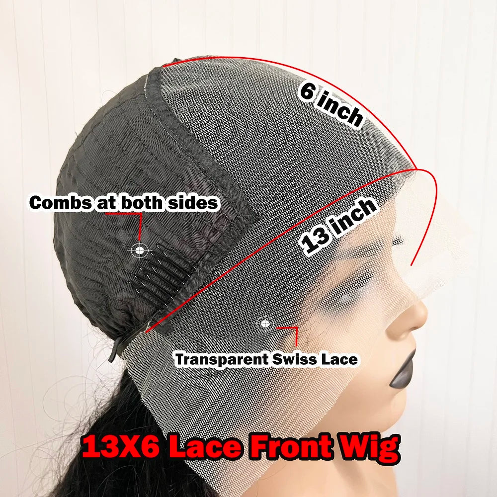Glueless Silky Straight Human Hair Jet Black Deep Part 13x4 Silk Top Lace Front Wigs Pre Plucked 13x6/360/Full Lace Wigs