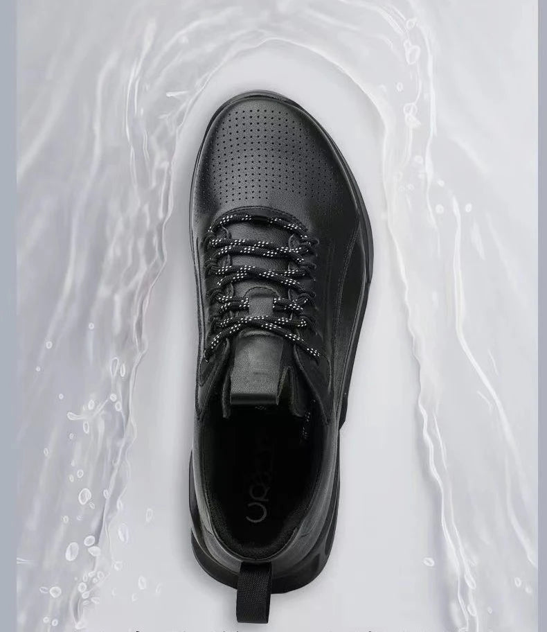 Leather Shoes Men Luxury Brands Designer Trekking Casual Sneaker Stylish Outdoor Athletic Walking Sports Business Young Menswear
