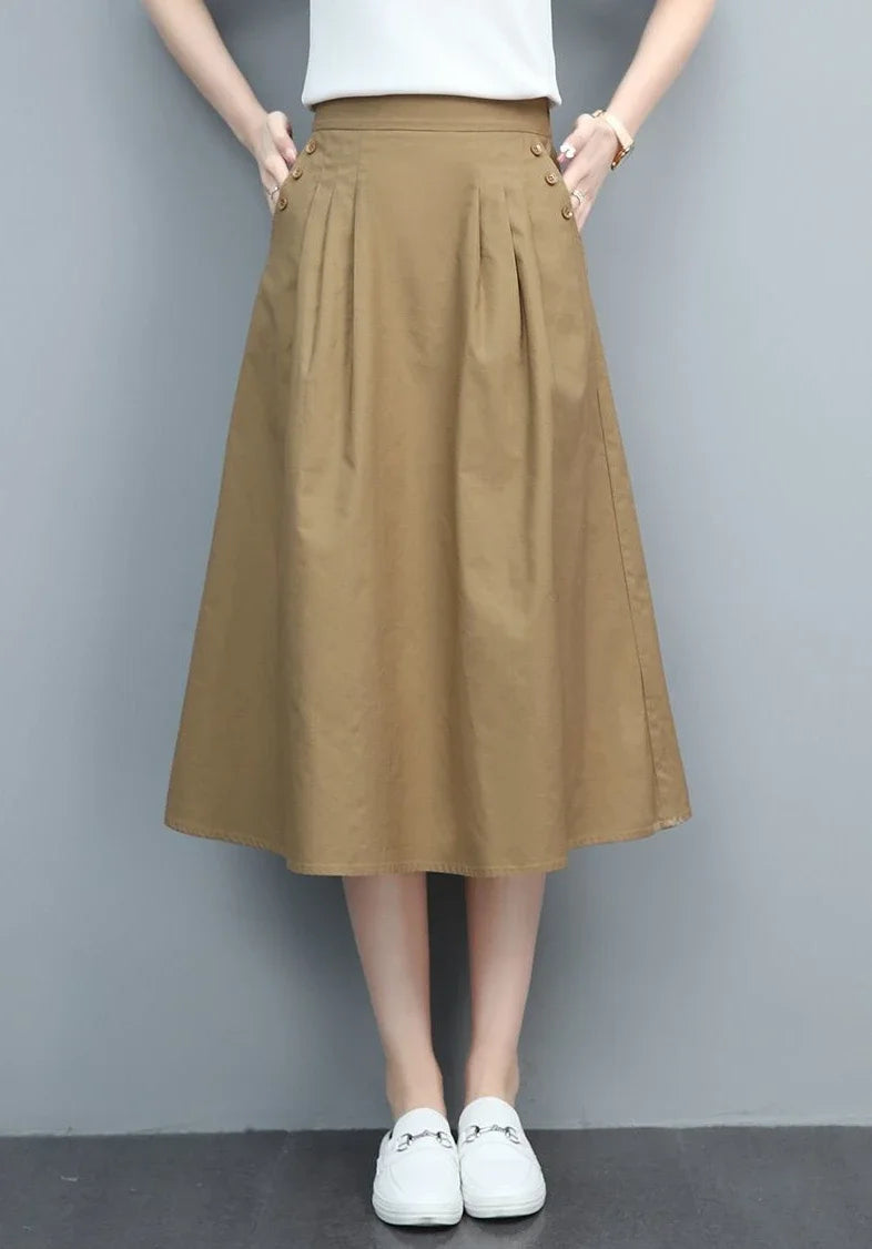 Female Skirts Korean Style A Line Women's Skirt Stylish Harajuku Premium Fashion Chic and Elegant Streetwear Modest Aesthetic V