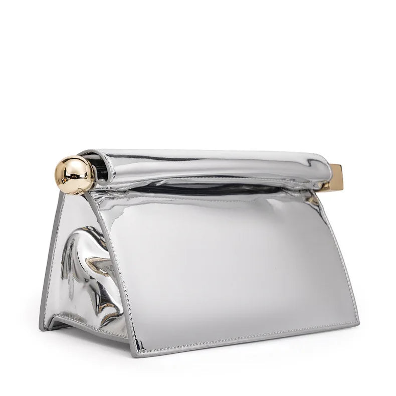 A New Luxury, Fashionable and Niche Rolled-up Clutch Bag for Women, A Versatile Folding Chain Single-shoulder Crossbody Bag