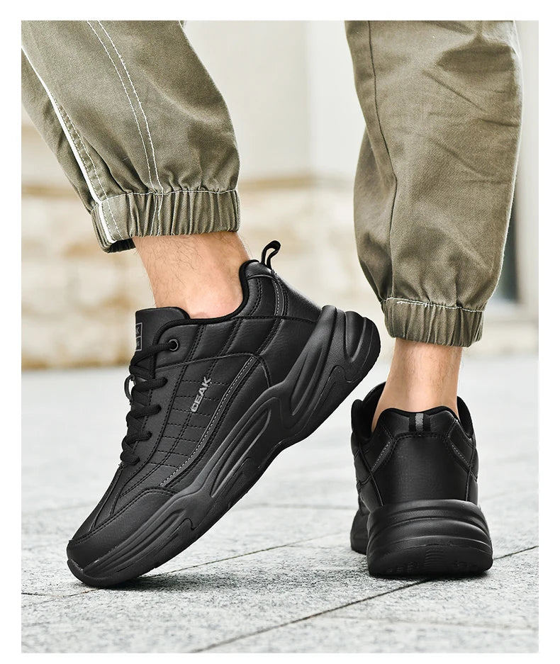 Men's new sports shoes four season casual fashion versatile wear-resistant comfortable thick soled sports shoes running sneakers