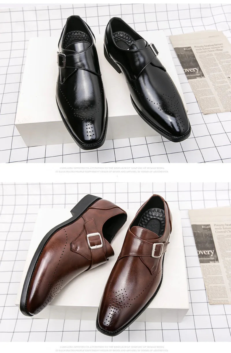 Designer Men's Shoes Classic Business Office Dress Shoe High Quality Casual Leather Shoes for Men Luxury Wedding Shoes Loafers