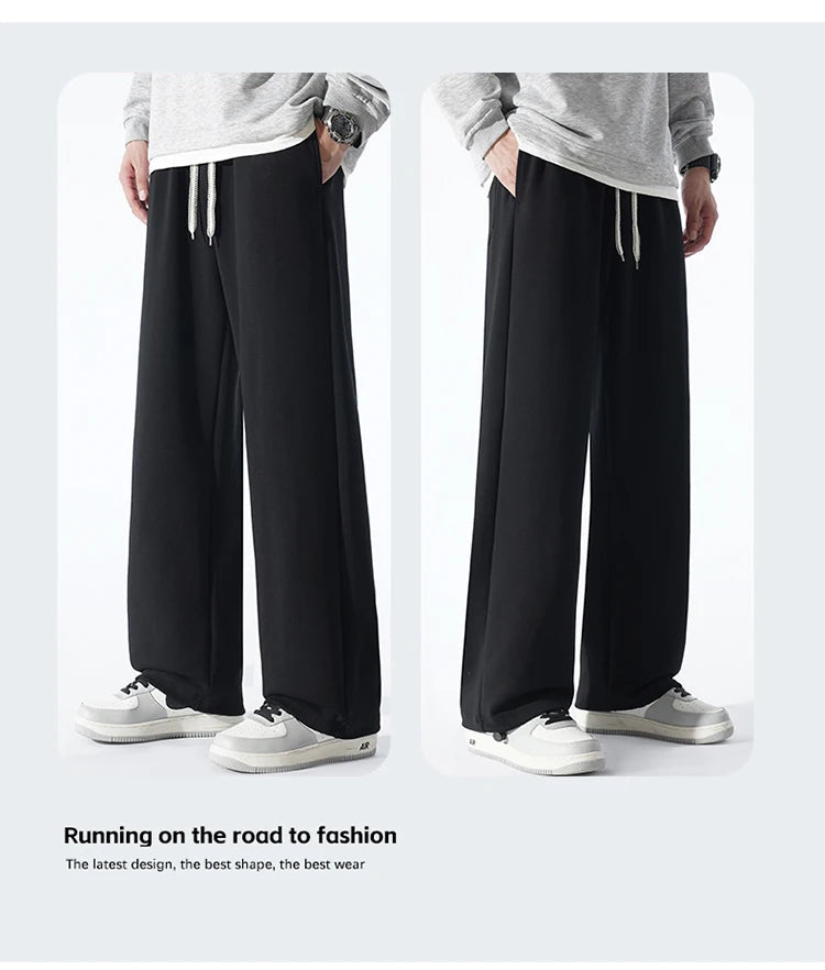 Big Tall Men Sweat Pant Drawstring Extra Long Length Sweatpant Stretch Winter Fleece Sport Jogger Trouser Male 200Cm 190cm 120cm