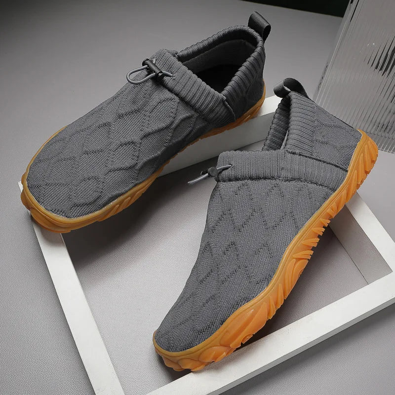 Minimalist Men's Barefoot Shoes Anti Slip Breathable Knitting Walking Shoes for Men Wear-resistant Lightweight Running Sneakers