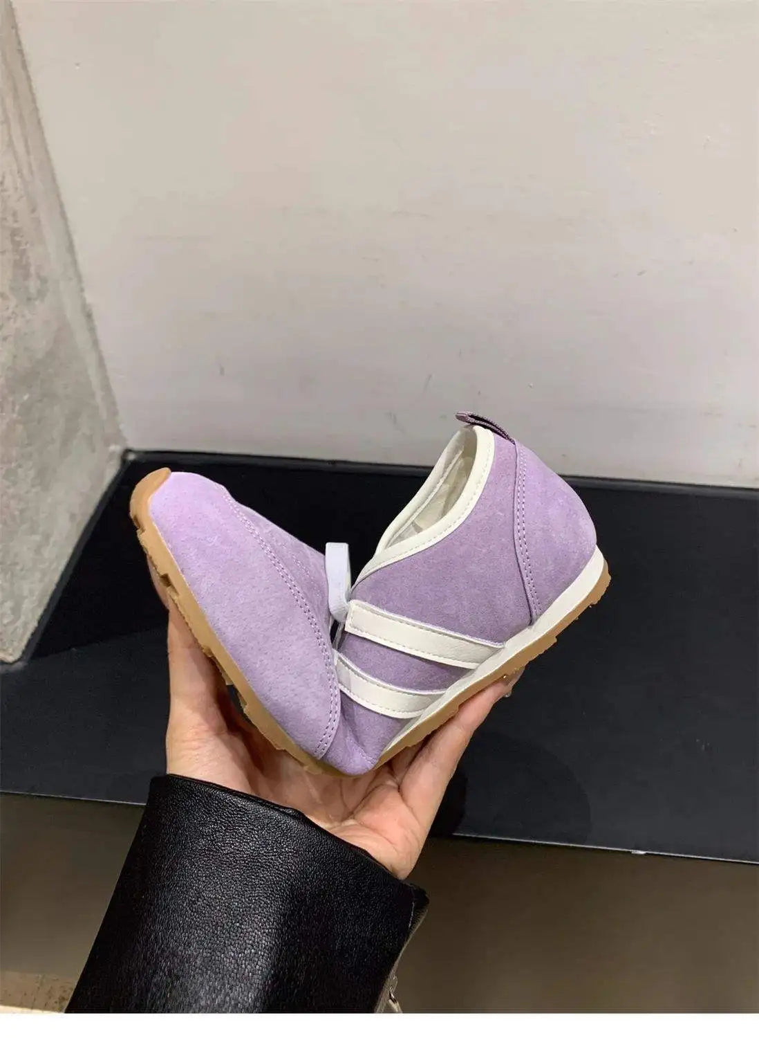 Flat Bottomed Retro Ballet Shoes for Women 2026 New Sports and Casual Shallow Mouth Vulcanized Shoes