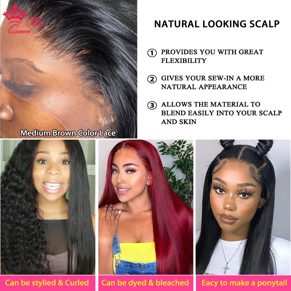 Real Invisible HD Lace Wigs Raw Human Hair FULL Frontal Wig Body Wave 13x6 13x4 5x5 6x6 7x7 Closure Pre Plucked Wigs Queen Hair