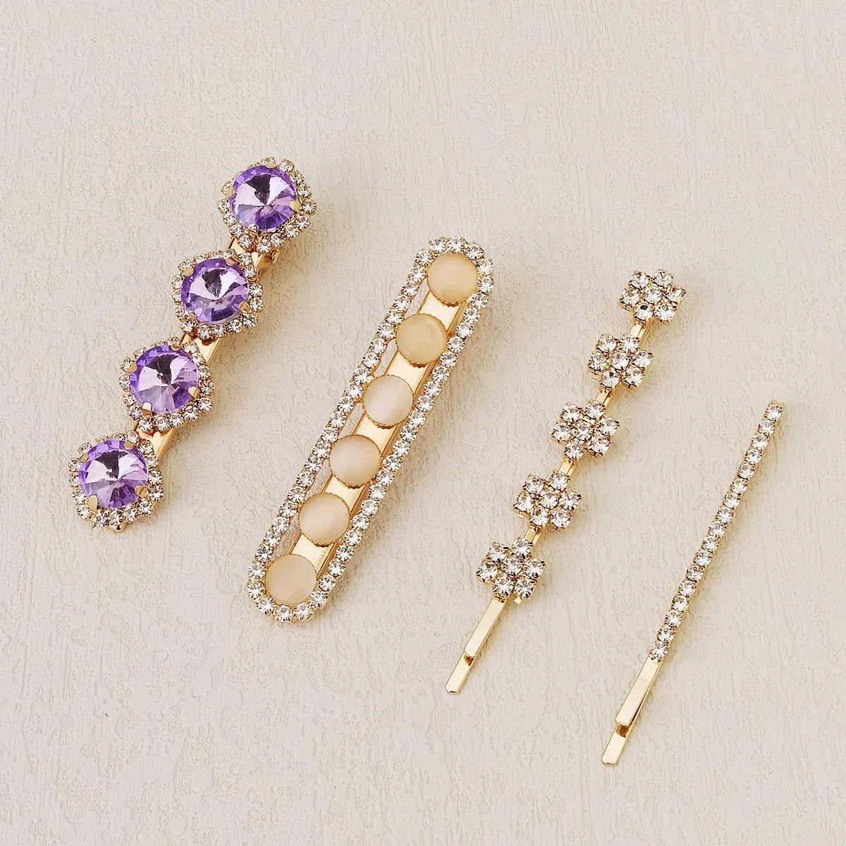 Upscale Luxurious Crystal Zircon Hair Clip Temperament Elegant Wild Hair Pins Leisure Prom Street Beat Personality Retro Hair BAZAARHUBO