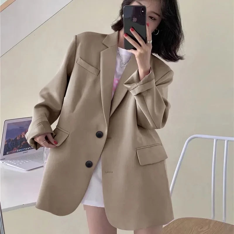 Blazer Woman Spring Summer New Solid Color Suit Jacket Women Korean Fashion Casual Comfortable Suit Woman Clothing Outerwears