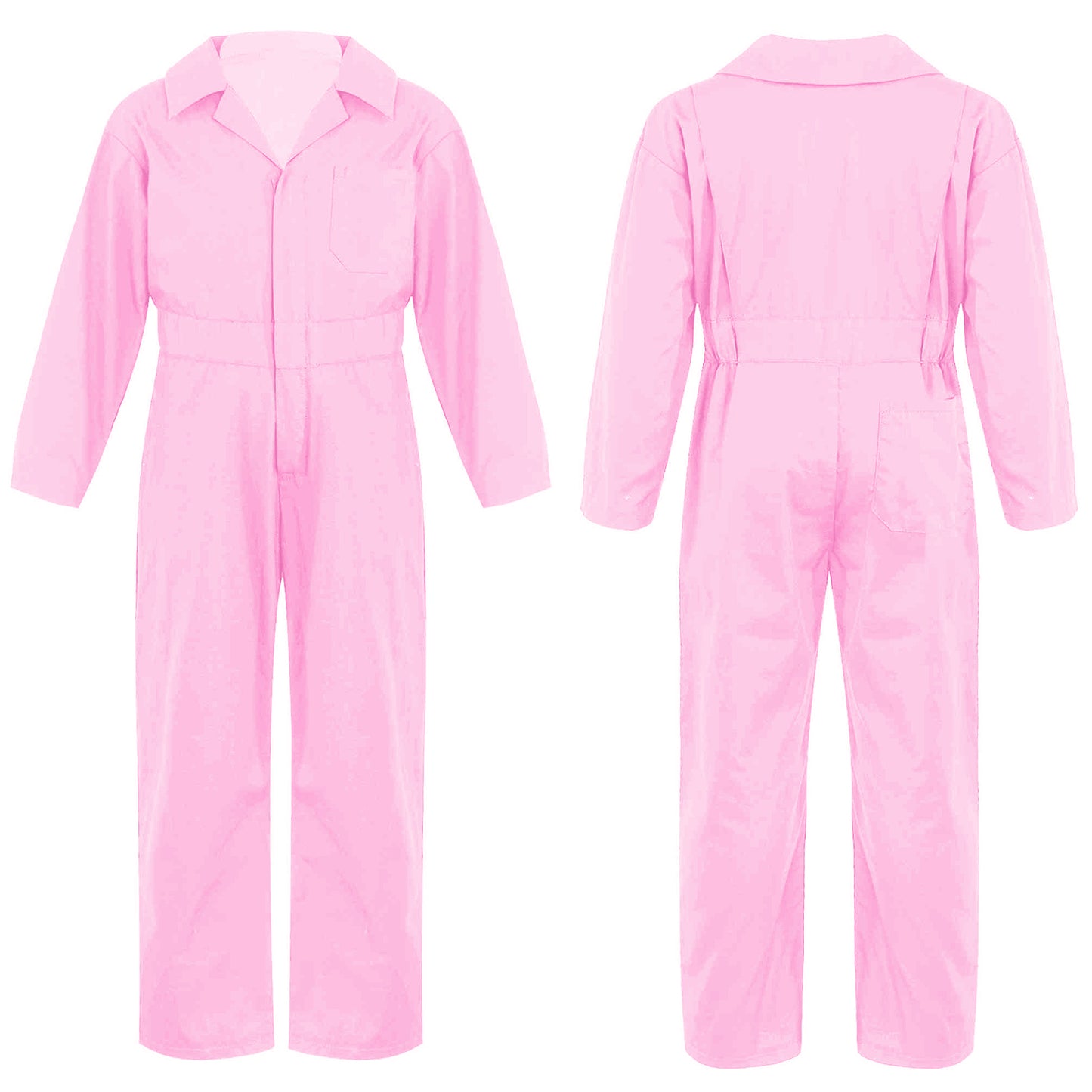 Kid's Coverall Boys Child Casual Jumpsuit Pants Fashion Long Sleeve Turndown Collar Zipper Mechanic Costume Flight Suit Overalls