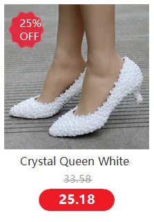 Women Wedding Shoes Bride Sandals White Rhinestones Silver Platform Dress Thin High Heels Ladies Pumps