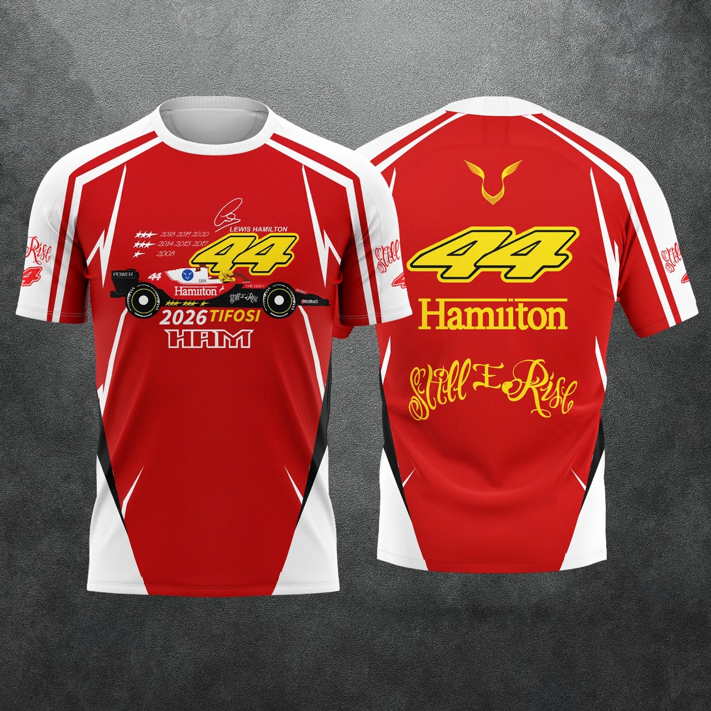 2026 New Racing No. 44 Rider lewis hamilton   Fan 3D Printed Pattern T-Shirt Men Women Summer Casual Short Sleeve