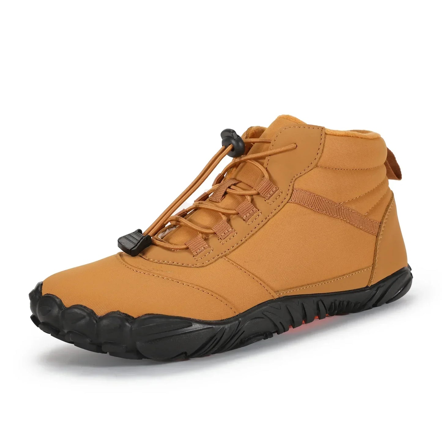 Snow Boots Women Men Sneakers Barefoot Waterproof Winter Warm Running Shoes Non-Slip High-top Padded Hiking Ankle Shoes 2024