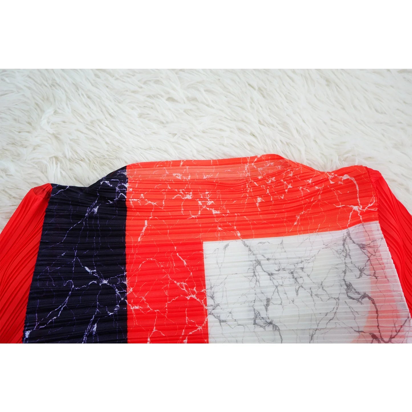 African Dresses for Women Summer Fashion Style African 3/4 Sleeve Polyester O-neck Pleated Dress Dashiki African Clothes Women