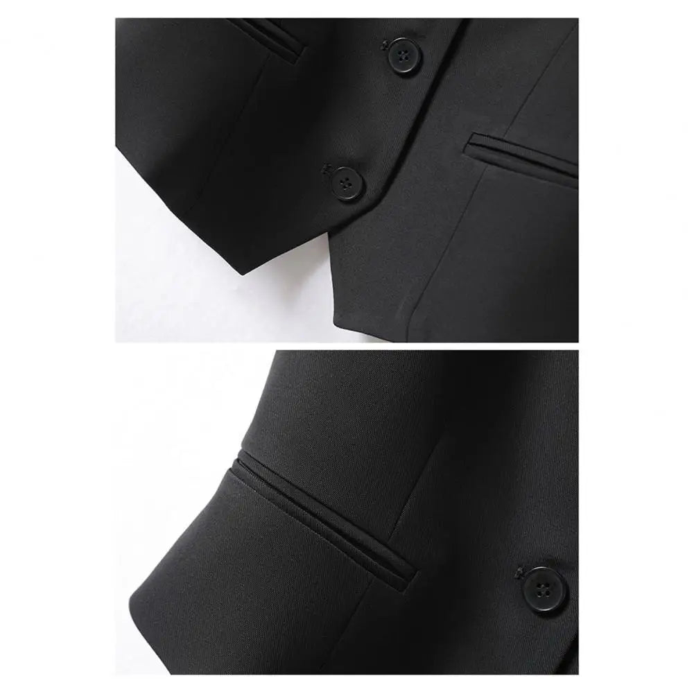 Women Fashion Vest Solid Single Breasted Waistcoats Vest Vintage Jackets Female Chic Lady Tank Tops Sleeveless Vests For Women
