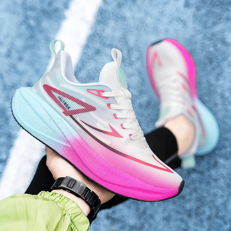 Men Running Shoes Marathon Men's Sneakers Casual Carbon Board Speciality Sports Lightweight Women's Athletic Nonskid Sneaker Men