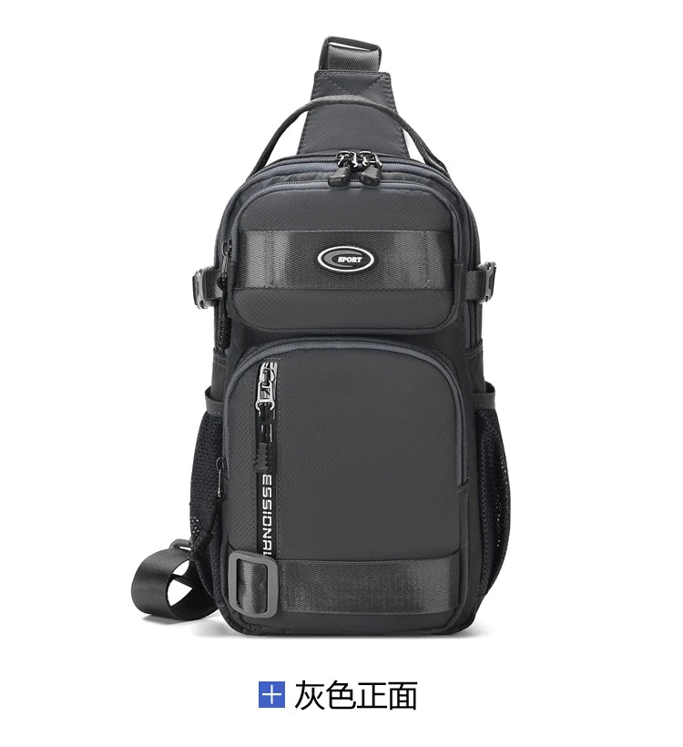 Large Capacity Men's Waist Packs Crossbody Bag High Quality Light Oxford Chest Pack Fashion Casual Men's Handbag Shoulder Bag