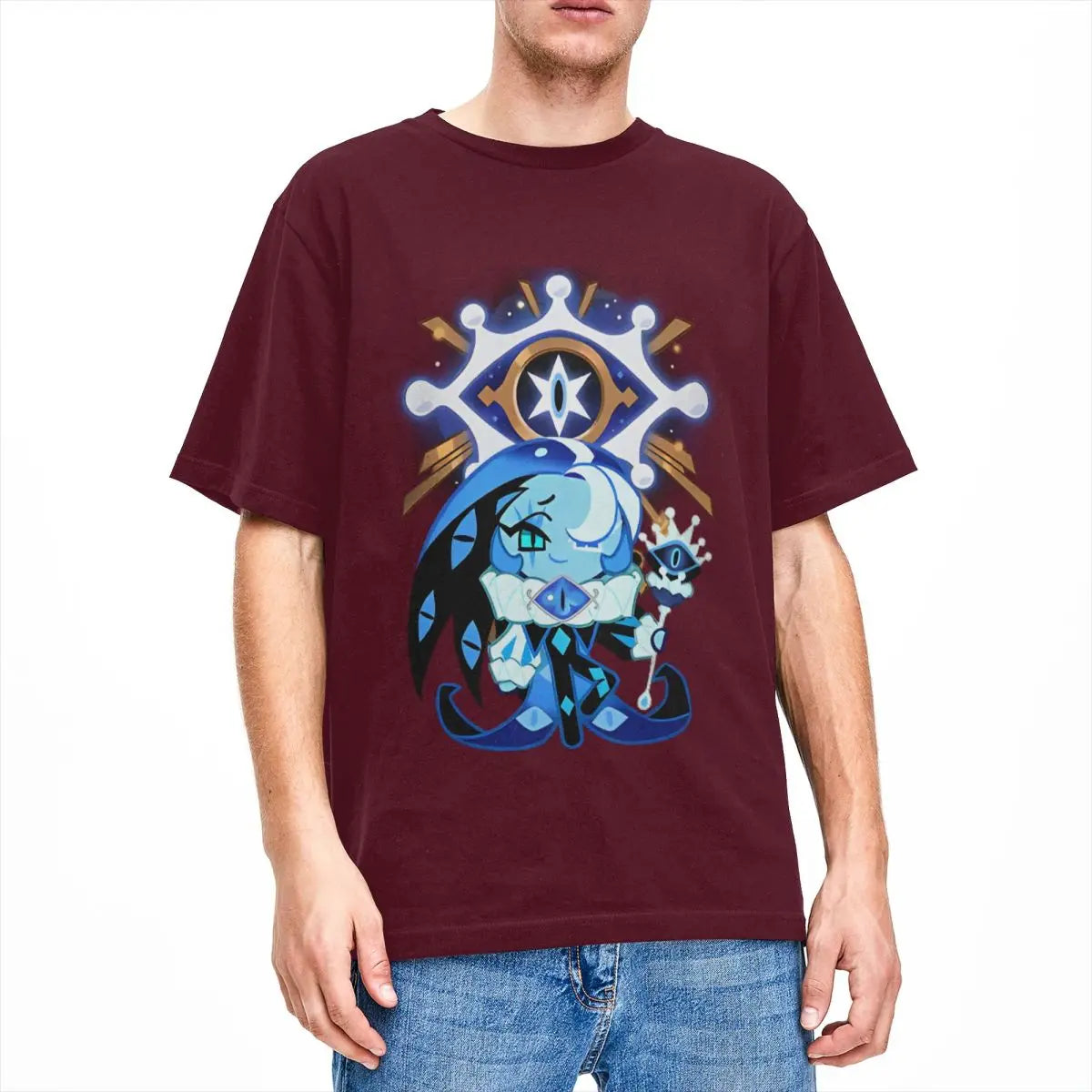 Shadow Milk Cookie Run Kingdom T Shirts Men Women 100% Cotton Leisure T-Shirts O Neck Cartoon Anime Tee Shirt Clothing Printed