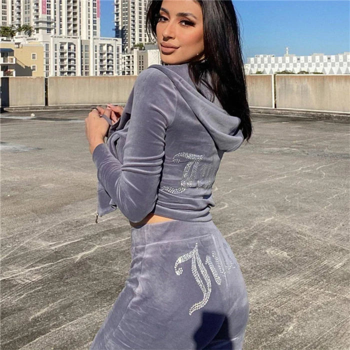 Fashionable Women's Casual Sportswear Set Hoodie Pants Tracksuit Comfortable Breathable Spring Seasonal Clothing