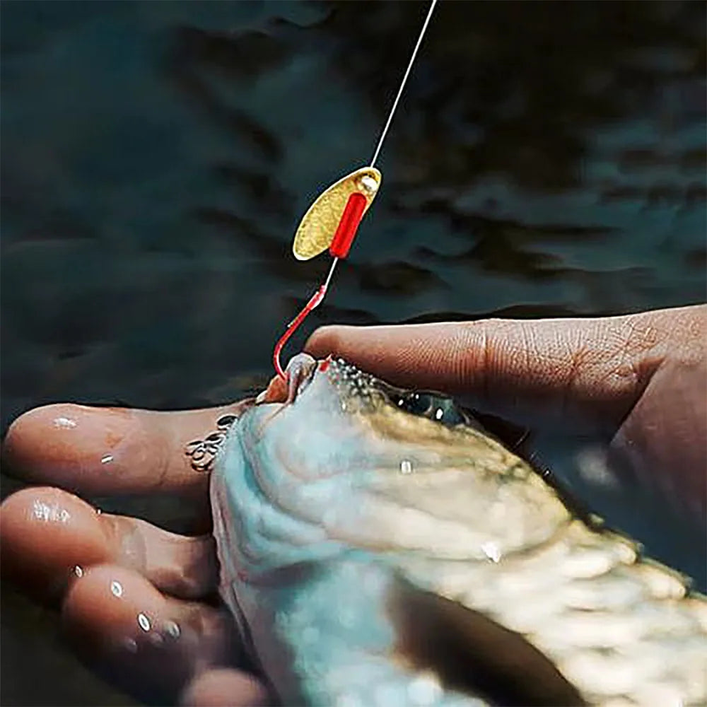 MNFT 50Pcs/lot Fishing Lure Metal Copper Blades Fish Scale Blade Spinner Rings Blade DIY Fishing Lure Hard Baits Accessories