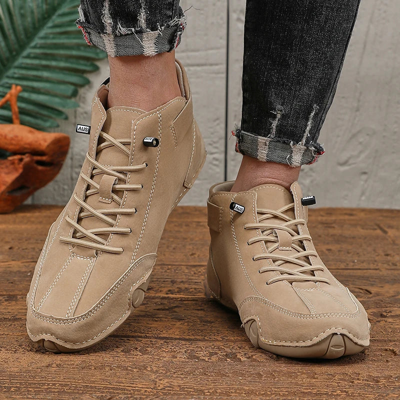 Leisure Men's Boots High-quality Stitching Soft Sole Comfortable Breathable Non Slip Durable Upper Cycling Couple Platform Boots