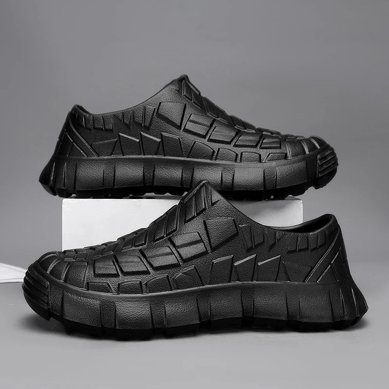 New Coming Men Chef Shoes Anti Slip Work Shoes Lazy Slippers Casual Trendy Slipper One Step Fashion Garden Shoes For Beach