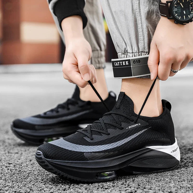 Men Running Shoes Air Cushion Breathable Training Lightweight Shoes Sneakers Marathon Women Comfortable Athletic Sports Shoes