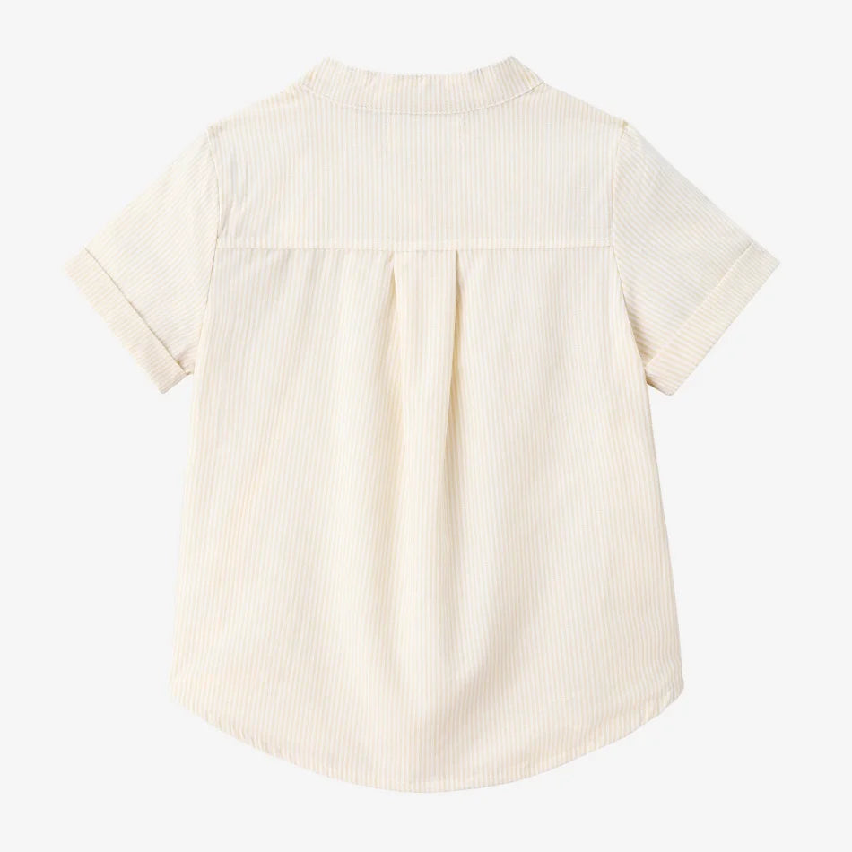 AS SS26 meadow collection pale yellow floral shabbos girls smocking dress pinstripe boys familly match clothes