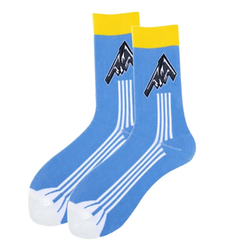 New Fighter Jet Fighter Carrier Aircraft Pattern Socks for Aviation Enthusiasts Stealth Men Crazy Party Crew Socks Cotton