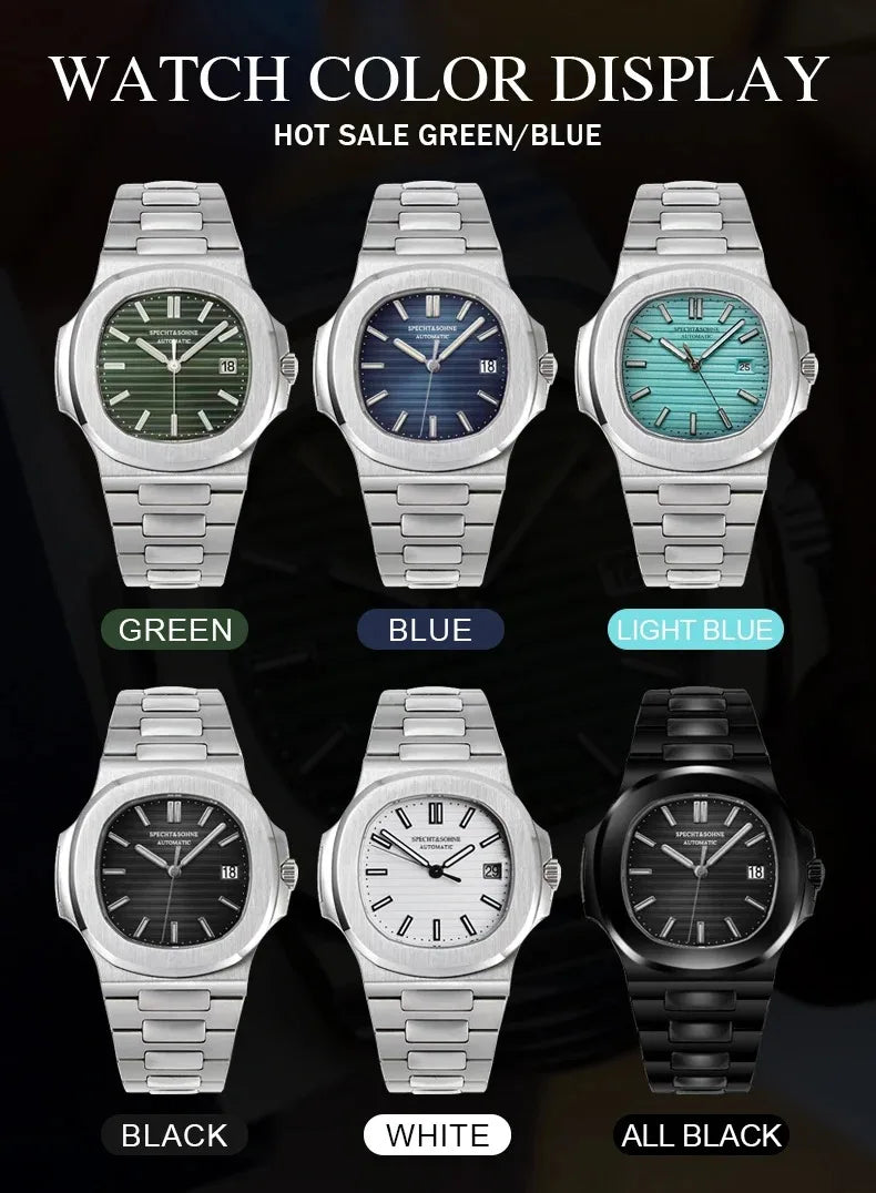 New Arrivals Fashion Men's Watches Luxury Automatic Watch For Men 42MM Stainless Steel Waterproof Rose Gold Sapphire5711 Watch