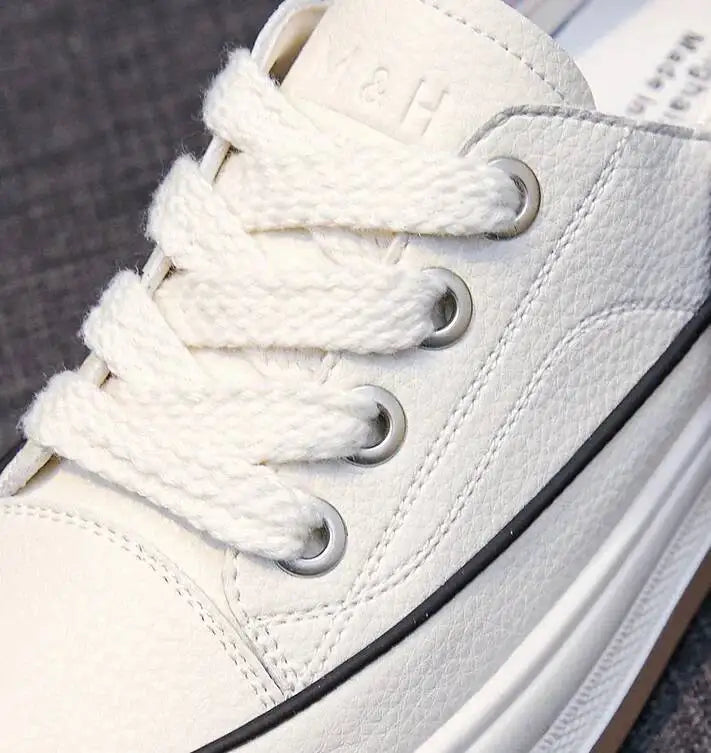 2025 New Women's Shoes Platform Sneakers Walking Fashion Lace-up High Quality Comfortable Women Running Shoe