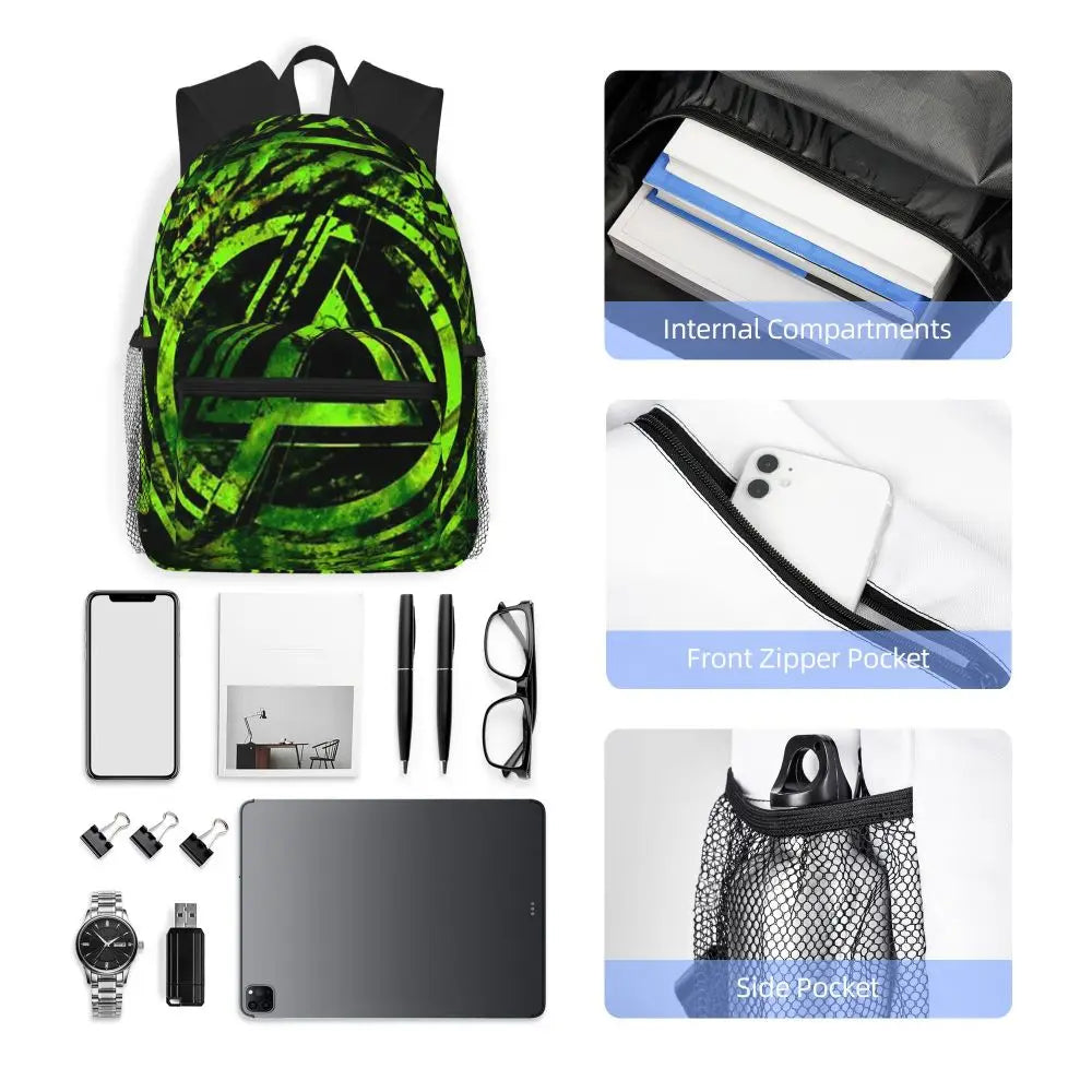 L-Linkin-S P-Park-S Band Student Backpack School Bag Hiking Travel Daypack for Boys Girls Fashion Bookbag Shoulder Bags