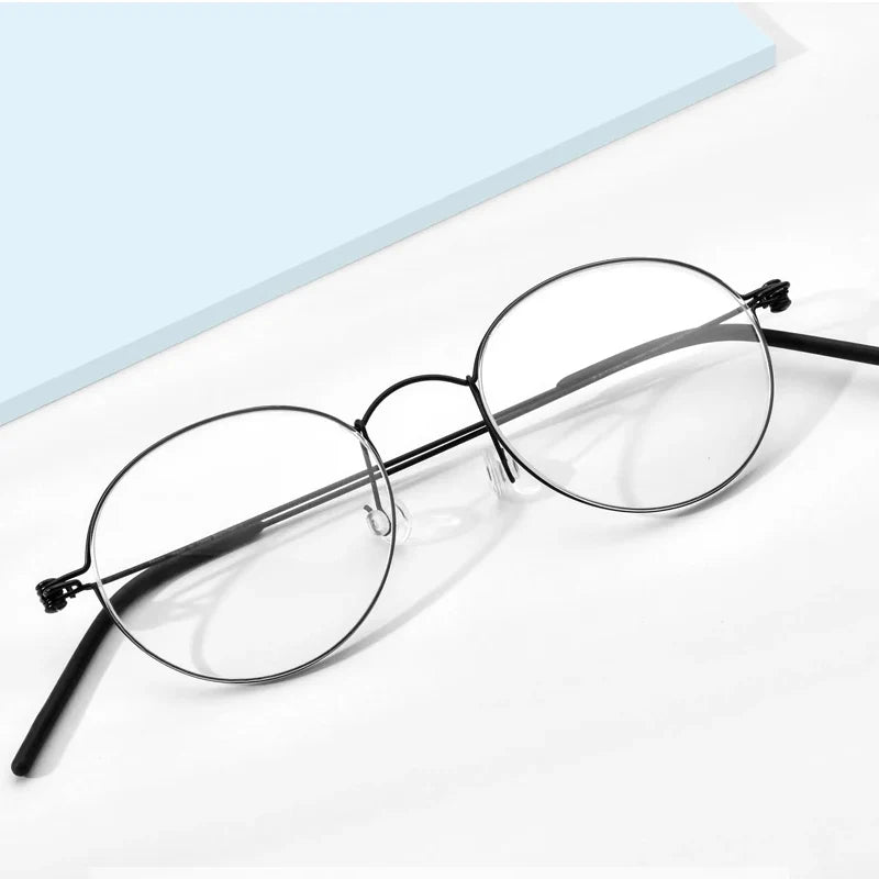 FONEX B Titanium Glasses Frame Women Brand Design Eyeglasses Men Korean Denmark Ultralight-Weight Morten Screwless Eyewear 7510 BAZAARHUBO