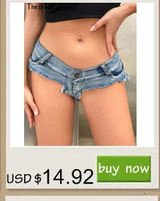 Sexy streetwear low rise denim shorts women summer short hot pants rave outfits beach party club jeans sweat booty jean shorts