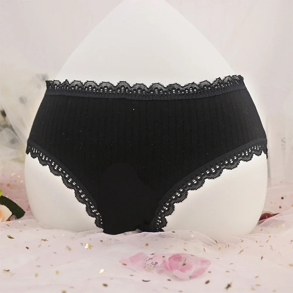 Sissy Penis Sheath Underwear Comfortbale Panties Pensi Pouch Underpants Gay Bow-knot Briefs Man Soft Lingerie Knickers