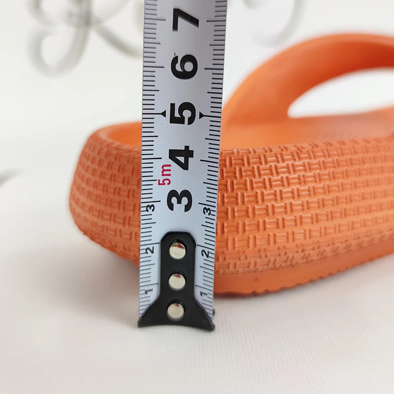 Rimocy Soft Sole EVA Women's Flip Flops 2025 Summer Beach Non-slip Cloud Slippers Women Thick Platform Clip Toe Bathroom Slides