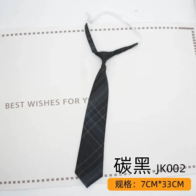 Trendy JK Ties Bowtie Women College Student Collar Neckwear Daily Shirt Accessories Cotton Plaid Bowknot Lolita Girls Lazy-tie BAZAARHUBO