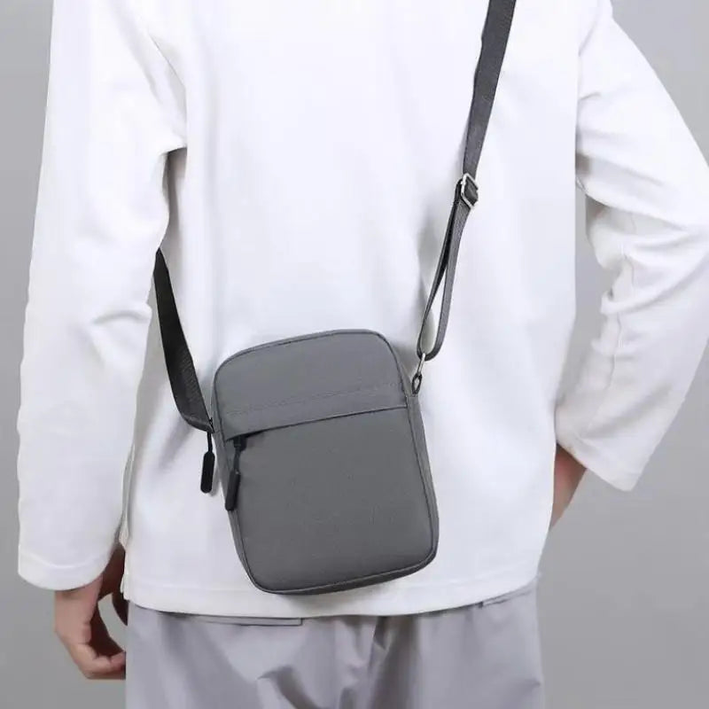 Men's And Women's Single-Shoulder Bags Crossbody Bags Solid-Colored Single-Shoulder Small Bags Lightweight Mobile Phone Bags