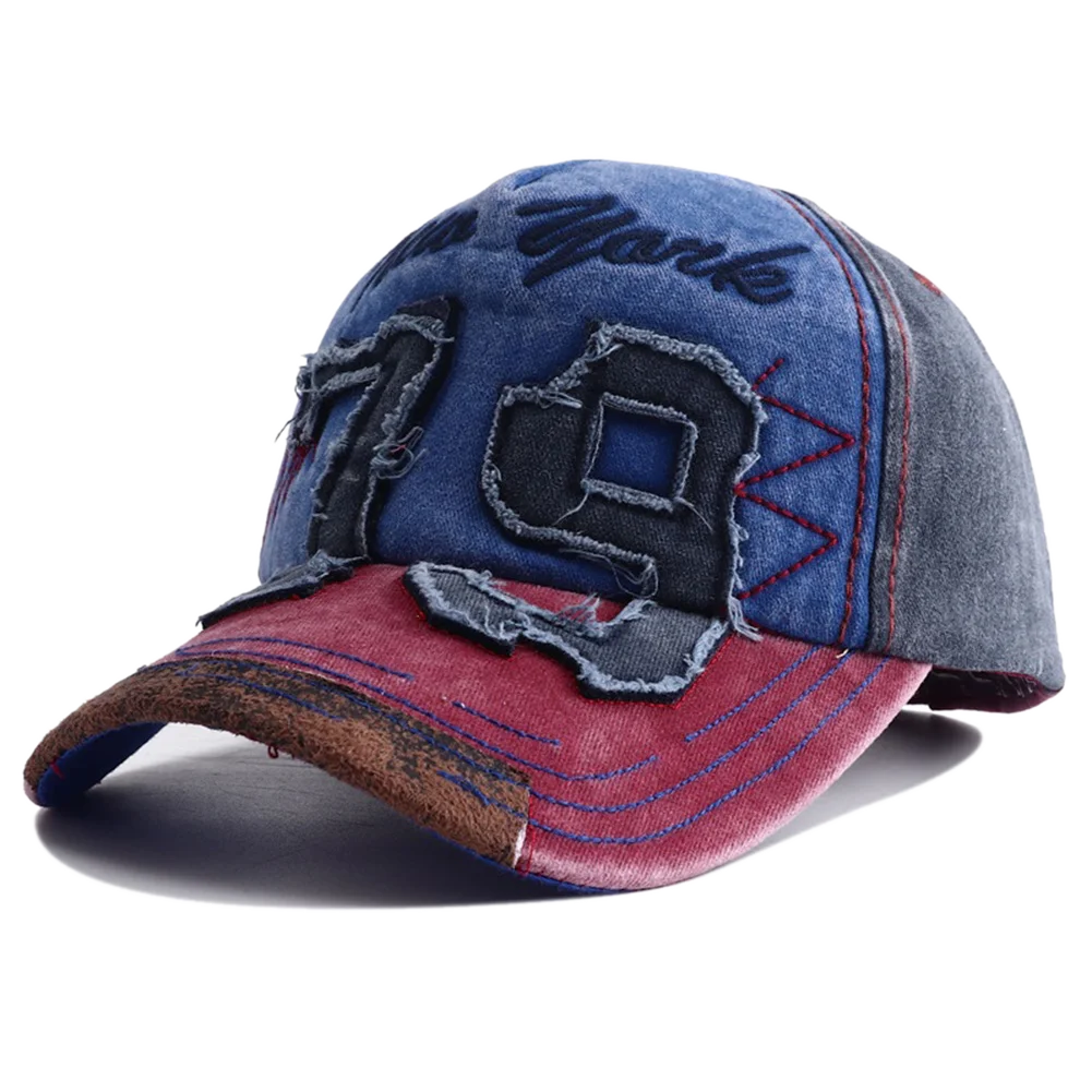 New Unisex Washed Cotton Baseball Cap Men Women Letter Embroidery Vintage Cap Adjustable Casual Outdoor Streetwear Sports Hats BAZAARHUBO
