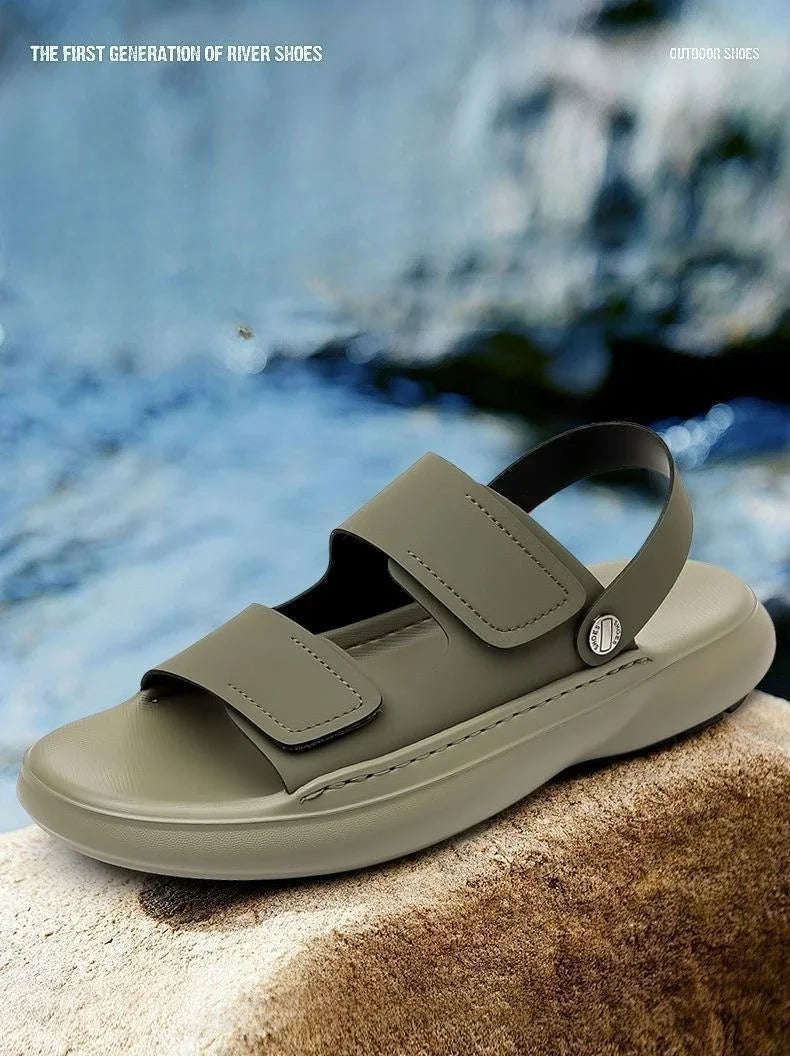 2026 New Men Sandals Casual Breathable Soft Sole Non-Slip Outdoor Fashion Beach Shoes Travel Slippers