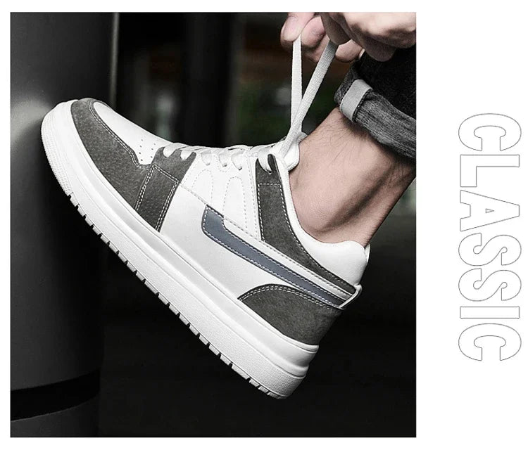 Genuine Leather Height Increasing Elevator Shoes Men Woman Height Increase Shoes 6cm 8cm 10cm Man Sneakers Sport Casual Shoes