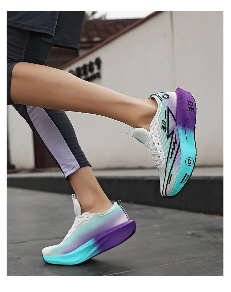 New Running Shoes Men Speciality Marathon Men's Sports Lightweight Carbon Board Women's Comfortable Athletic Nonskid Sneakers